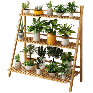 极速Flower shelf living room plant stand balcony flowerpot r