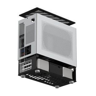 COOJ 宰相Z13铝合金一体成型外壳ITX直插紧凑水冷mini电脑机箱