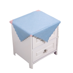 极速防尘盖巾布艺罩纯色万能盖巾床头柜防尘罩子小桌布电视帘冰箱