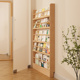 门后窄缝书架落地置物架壁挂靠墙儿童阅读小户型超薄书报实木柜子