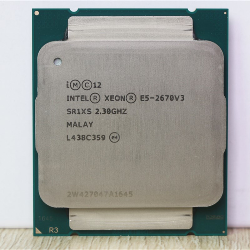 极速Intel Xeon CPU official version E5-2670V3 SR1XS X99 2.30