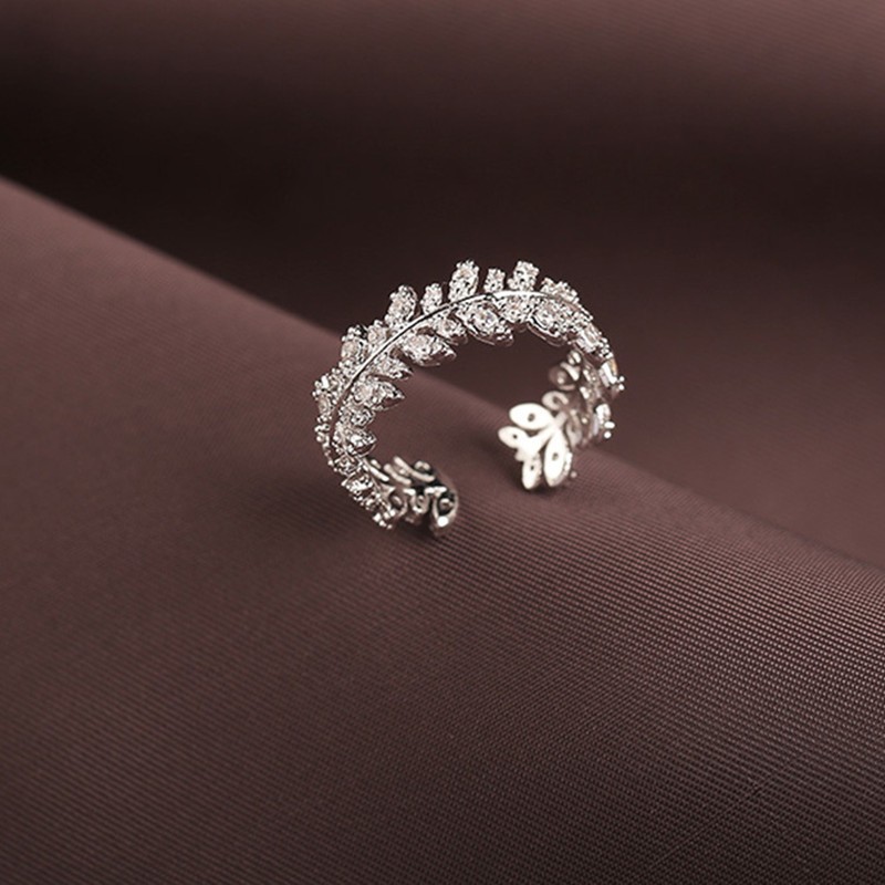 推荐New fashion sweet lovely shiny crystal Women Rings Korea