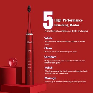 速发SEAGO Sonic Electric Toothbrush Adult Electric Toothbrus