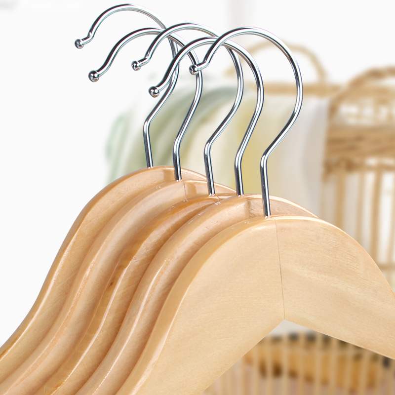 速发Clothes hanger in clothing store household solid wood an