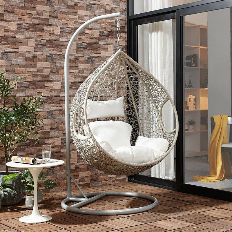 新品吊篮藤椅双人家用吊椅摇椅室内秋千吊l床吊兰蓝懒人椅子阳台