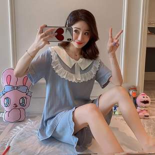 速发Lace pajamas women's summer new princess palace style pa