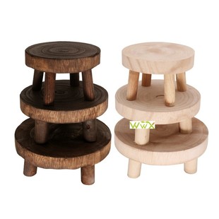 推荐Wooden Plant Stand Flower Pot Base Holder Stool Indoor