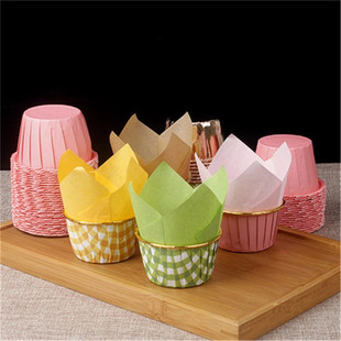 推荐50pcs Newspaper Style Cupcake Liner Baking Cup For Weddi