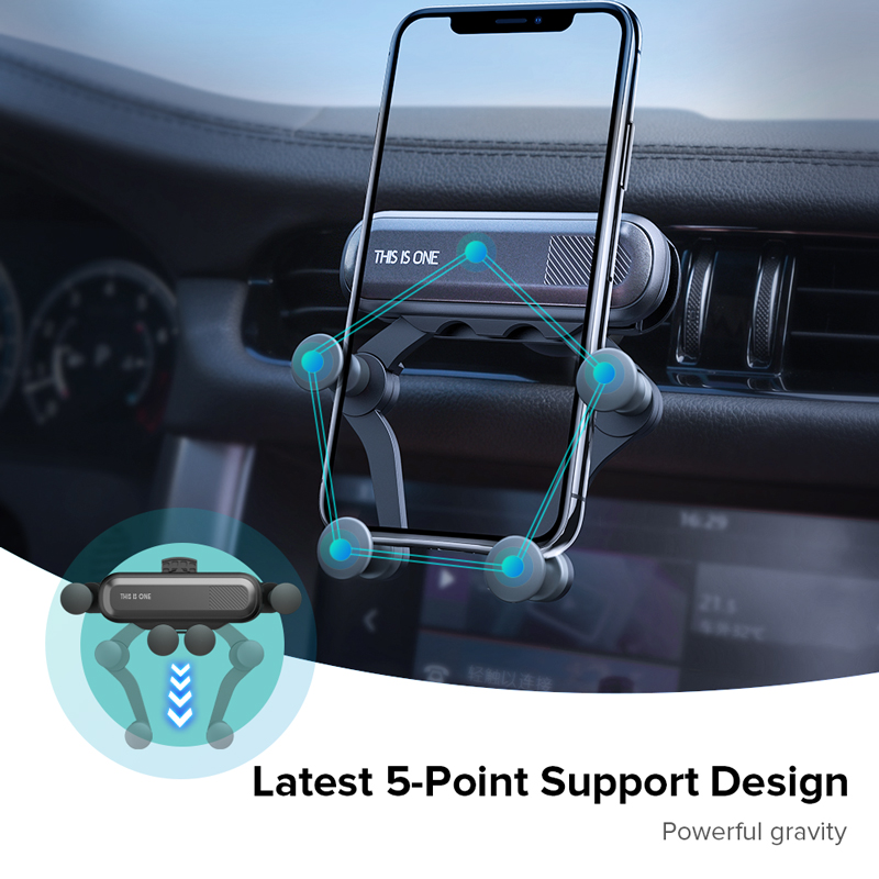 新品GETIHU Gravity Car Phone Holder Universal Air Vent Clip