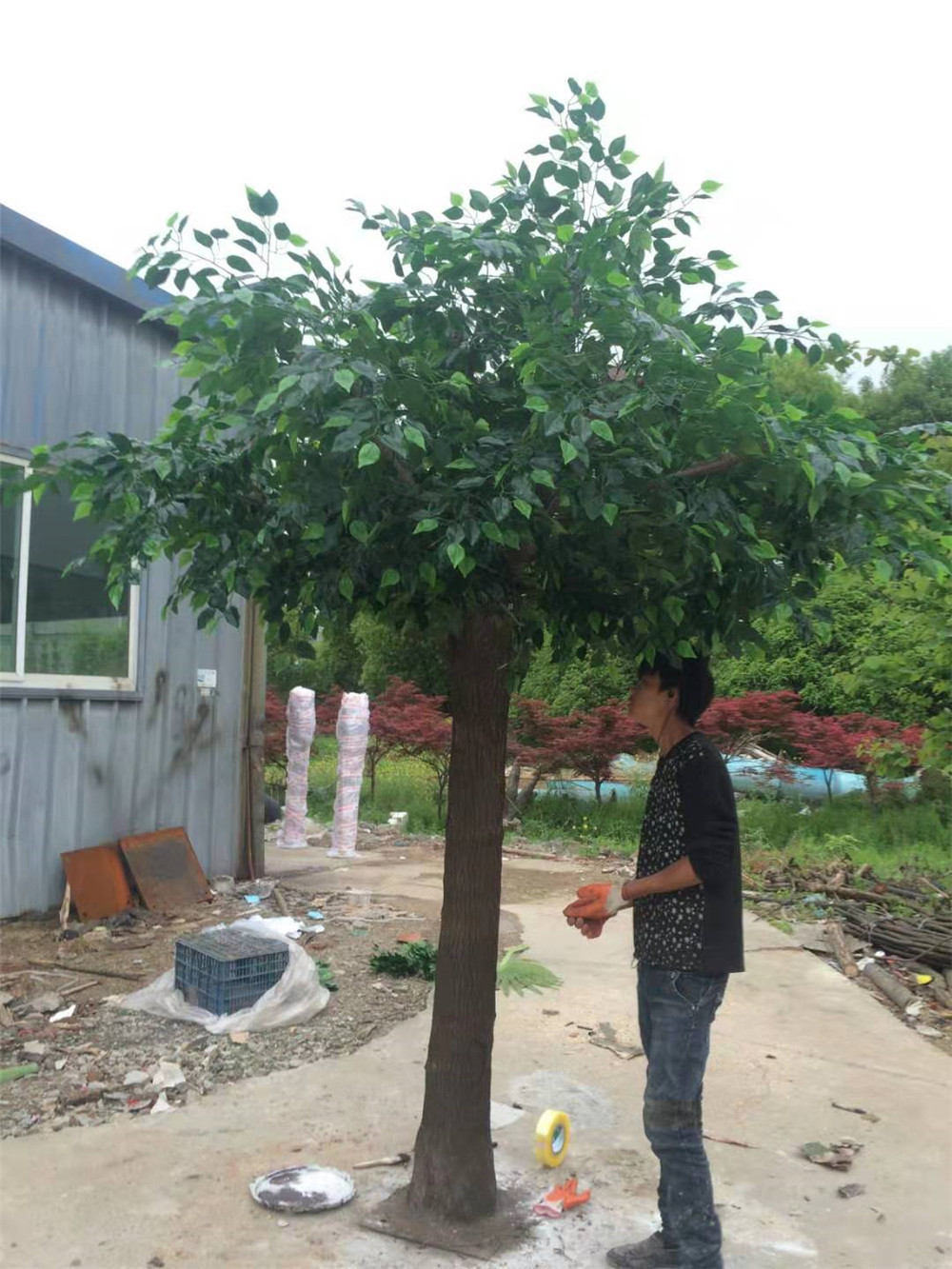 仿真榕树大型假树装饰绿植店铺商场餐厅装饰仿真假树工厂