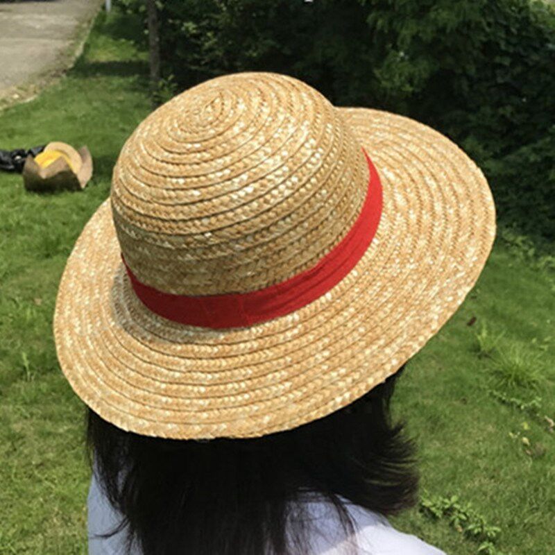 时尚草帽 手工经典男女夏编织斗笠动漫周边海贼王路飞cos遮阳帽子