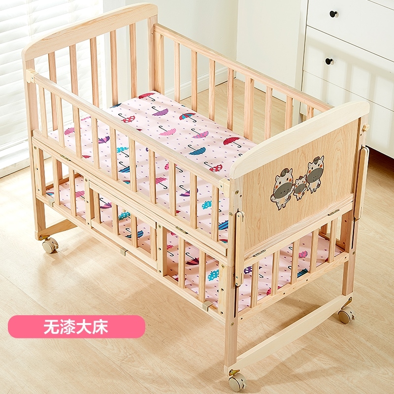 实木婴儿床全实木小孩透气1-5岁四季滑轮风格摇篮床幼儿园手推车|ruв категории подгузник/шампунь/вскармливать/тележка кроватью, детская кровать/кровать для младенца/колыбель/стул, кровать для младенца/детская кровать - от Buy2taobao.com для оказания профессиональной услуги покупки агента Taobao