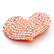 Smiling heart Pearl duck clip Joker Korean Barrette clip hair accessories Korea top clamp horizontal clamp head jewelry