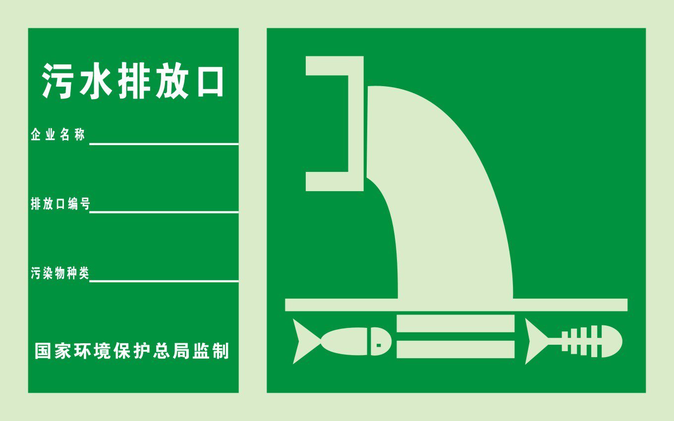 污水排放口说明|环保标志|安全标识牌|环境保护标志