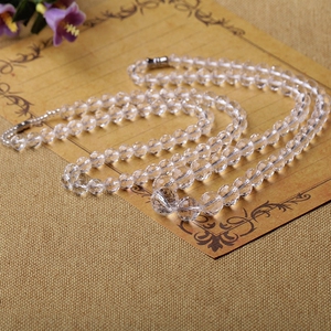 东海天然5a白水晶项链 女短款锁骨128刻切面全晶体塔链送妈妈礼物