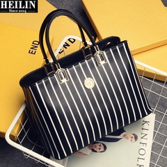 Hey, Linda bag autumn 2015 new personalities contrast color striped bag woman shoulder bag slung bags