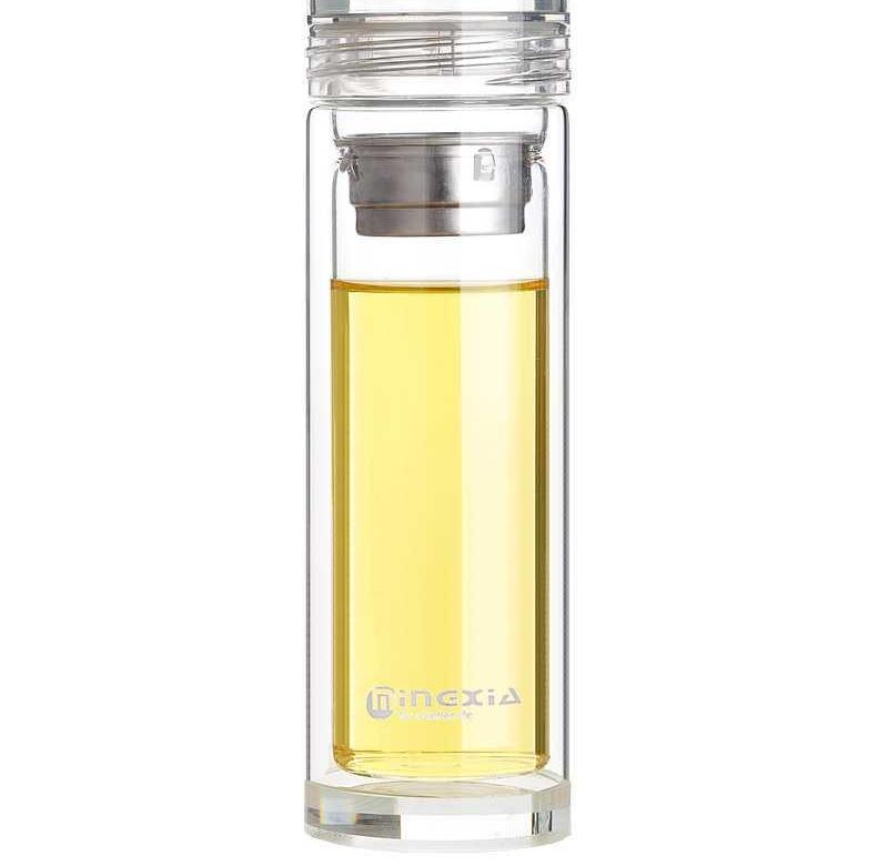 真空保温杯玻璃杯双层隔热透明男女商务泡茶水杯便携加厚防摔.