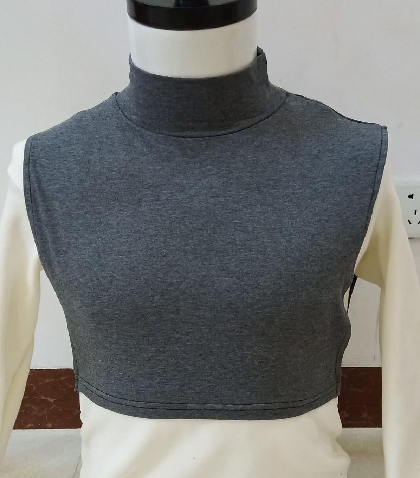 男女士通用加长半高领假领子秋冬纯棉弹力保暖打底衫假领毛衣领