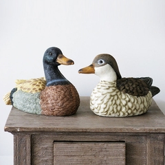 Ushop新品花园庭院别墅湖畔装饰仿真动物鸭子 桌面 水上漂浮摆件