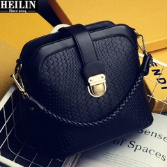 Hey Linda handbags fall/winter new woven hand Ling Plaid women's handbags shoulder bag Messenger bag