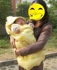 新生儿婴儿抱被 1米*1米 宝宝棉包被/婴儿抱毯/盖毯/盖被