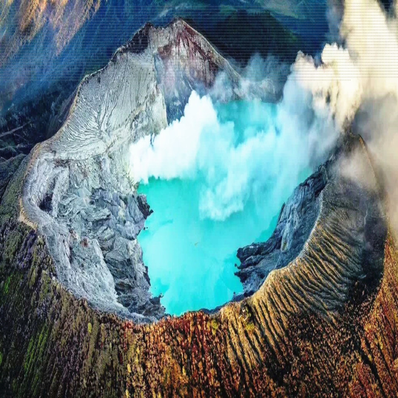 印尼 布罗莫火山宜珍火山3天2晚探险之旅火山看日出 酷炫蓝色火焰