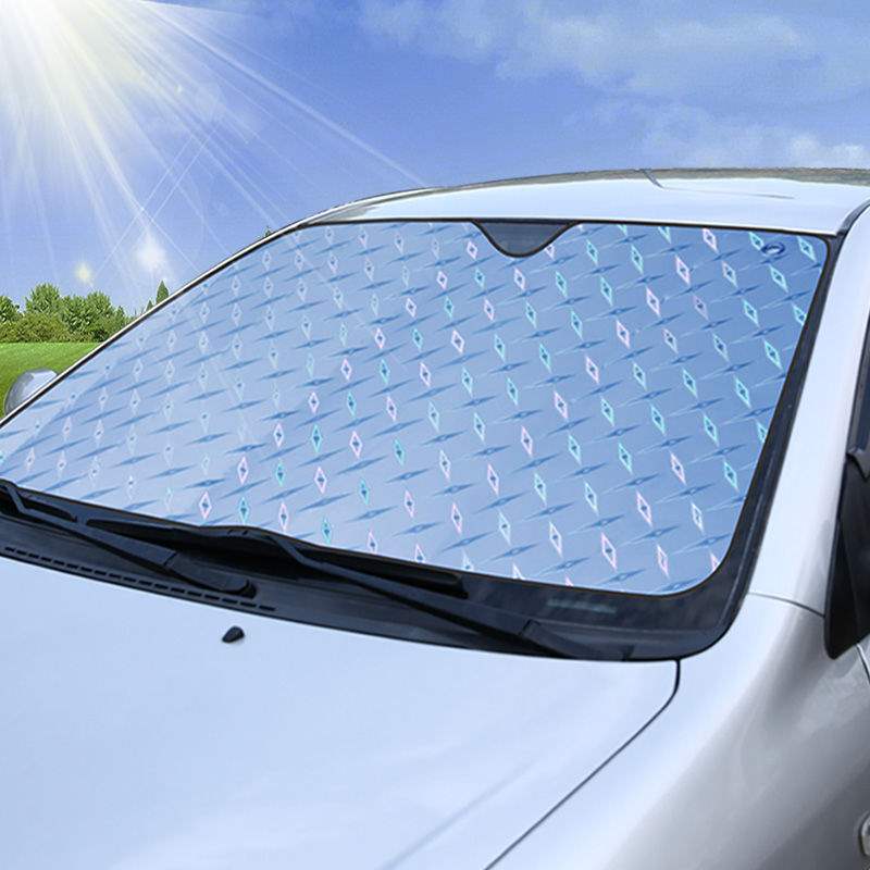 小车窗帘遮阳帘 车内_汽车遮阳板防晒隔热帘遮阳挡小车车窗前挡风玻璃