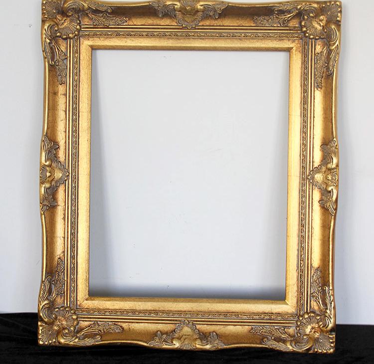 欧式实木画框定制油画金色做旧画框装裱外框宽度9cm厚度47