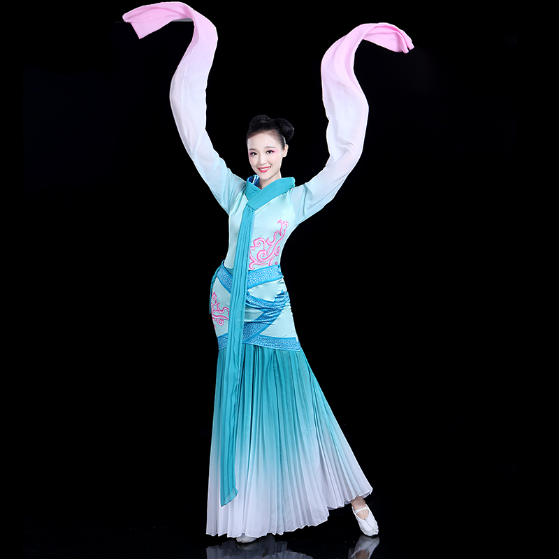 新款采薇舞蹈服装水袖舞古典舞演出服女飘逸中国风仙女汉服女成人|ruв категории Женская одежда, костюм/национальная одежда/театр костюм, национальная одежда/этап погрузки - от Buy2taobao.com для оказания профессиональной услуги покупки агента Taobao