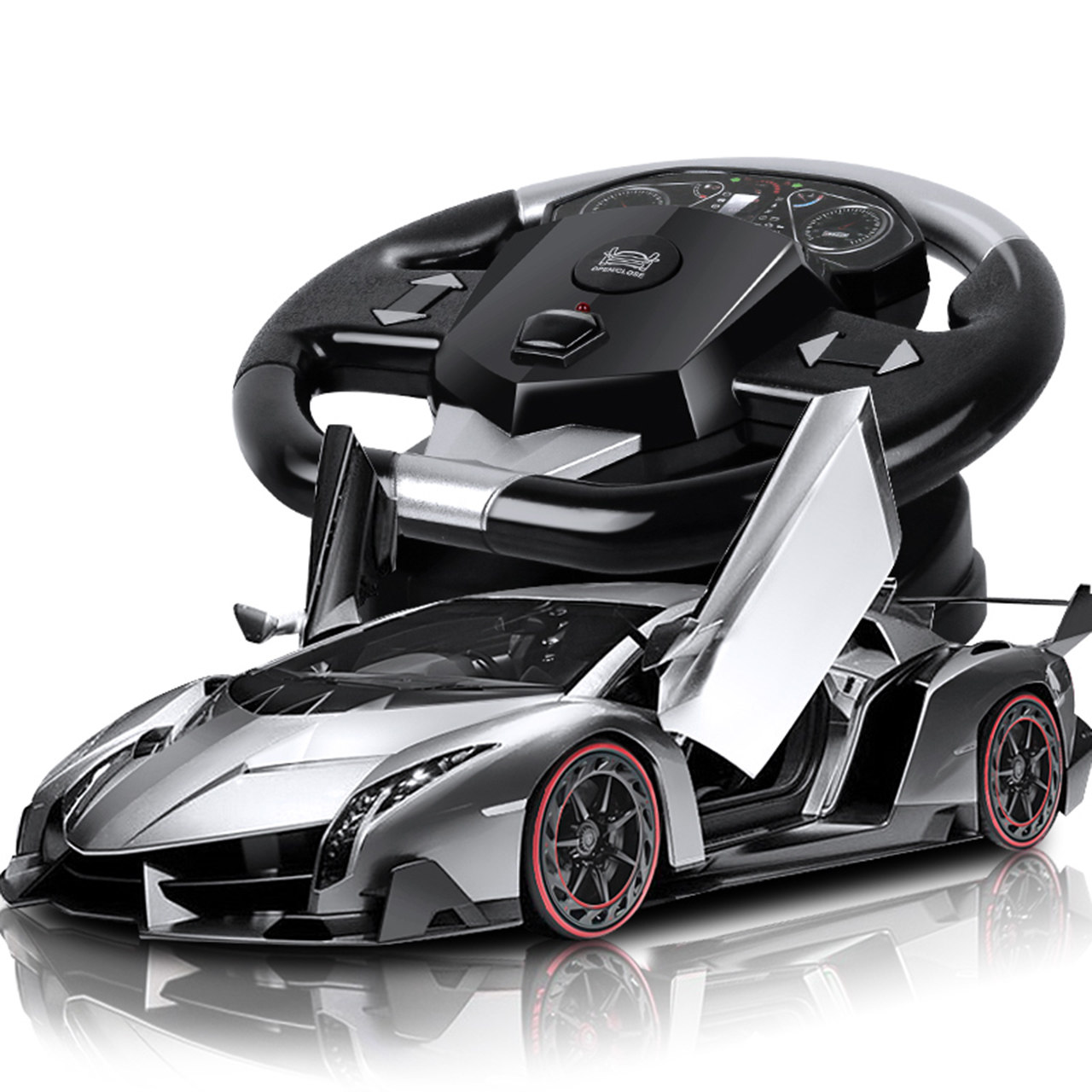 勾勾手大号电动遥控车玩具充电男孩无线遥控四驱赛车儿童玩具汽车_不