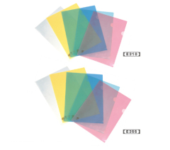 30个/包 高的E310彩色文件套A4单层透明文件皮L型文件夹插页 包邮