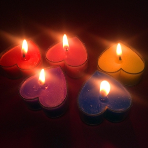 包邮浪漫心形蜡烛生日蜡烛表白祈福烛光晚餐熏香创意爱心蜡烛批发