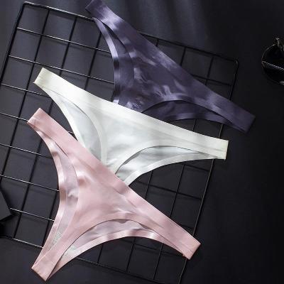 丁字裤女性感冰丝透明图片