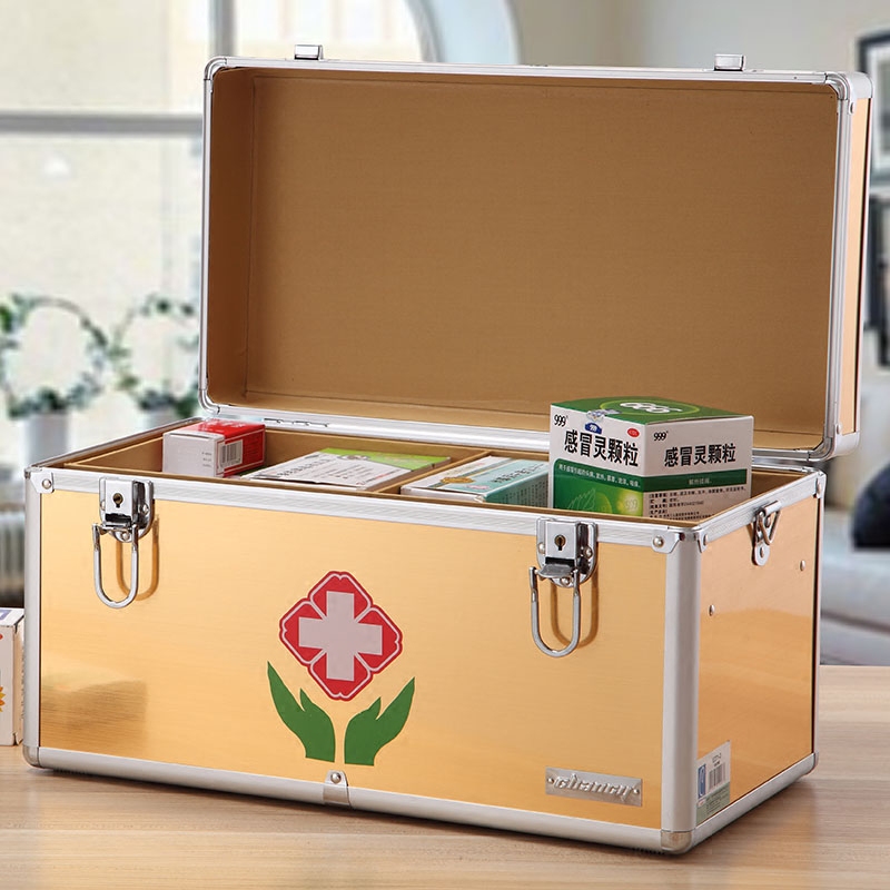 家用药箱医用箱多层全套医疗箱特大号薬箱出诊医要箱家庭用医药箱-俊