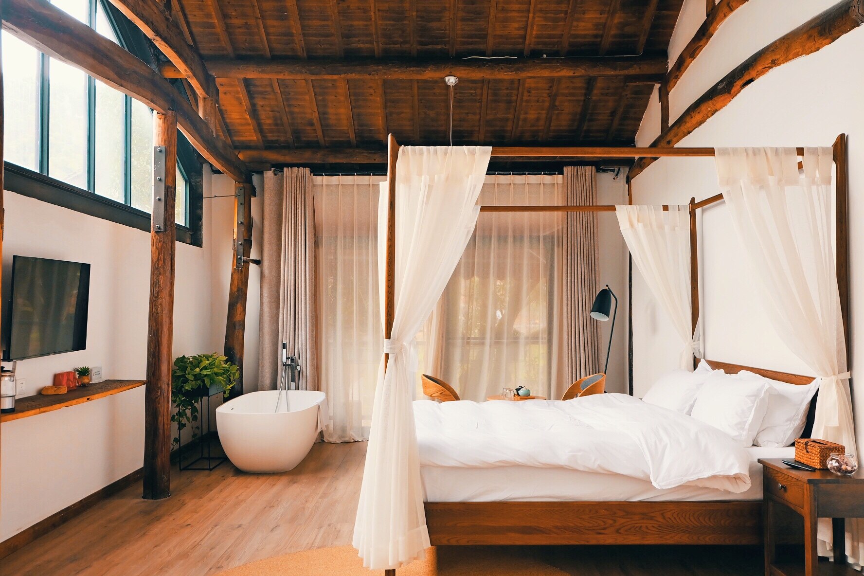 游多多杭州花迹桃夭精舍民宿鸣蜩阳台星空情侣房 - 湖北招商国旅专卖