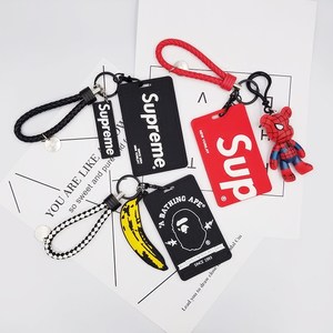 supreme潮牌卡贴定制防水防消磁水晶磨砂卡贴公交地铁饭卡贴包邮_不