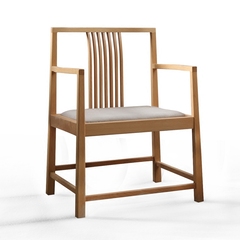 【东方后】Y07 新中式书桌椅餐椅 实木扶手椅 现代简约禅意家具