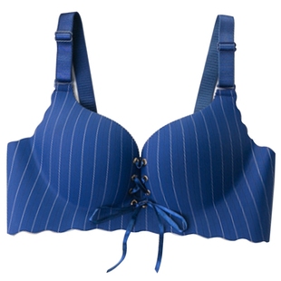 系带内衣绑带式聚拢文胸胸前系带内衣女学生胸罩聚拢小胸a杯薄款