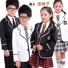 儿童幼儿园园服春秋装校服套装学院风英伦中小学生大合唱服演出服