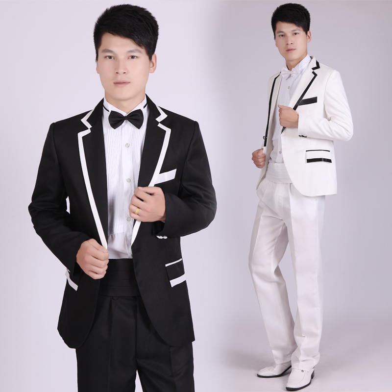 新款2019男装舞台演出服主持人婚庆司仪晚装礼服男士表演服装套装在类目 男装, 西服套装中 - 来自Buy2taobao.com提供专业的淘宝代购服务