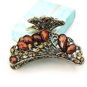 E026 Korea vintage rhinestone Butterfly hair clip jewelry tiara hair accessories hair catch clamp