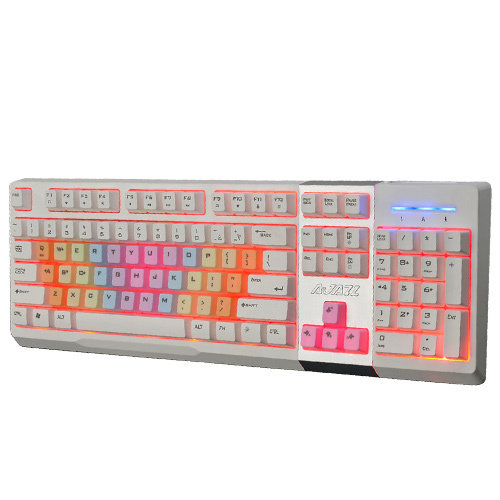 黑爵 AK10英魂之刃无冲突机械手感三色背光游戏键盘有线发光键盘