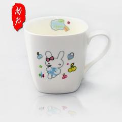 乖乖兔蓝 陶瓷 杯子 韩式陶瓷水杯 茶杯 咖啡杯 创意个性卡通杯