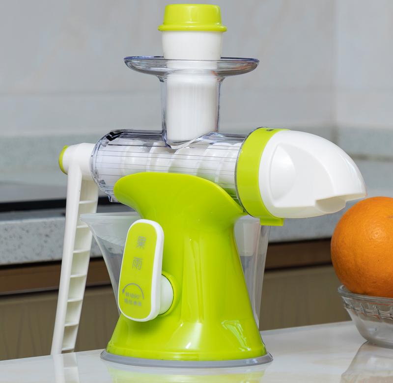 果雨手动榨汁机家用多功能水果小型手摇小麦草学生便携式原汁机语