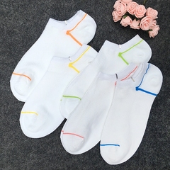 【天天特价】韩国夏季女生网眼透气短袜纯白色纯棉船袜隐形女袜子