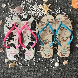 coach狗系列 巴西哈瓦那Havaianas Slim Pets 寵物貓狗女士沙灘人字拖專櫃正品 coach