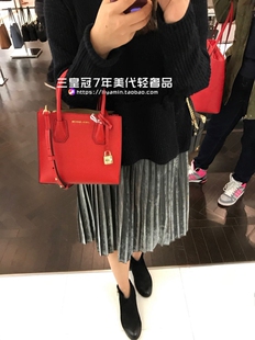 芬迪墨鏡代購正品 美國正品代購MK女包Mercer單肩斜挎荔枝紋鎖頭手提包花朵橘紅墨綠 芬迪t恤正品