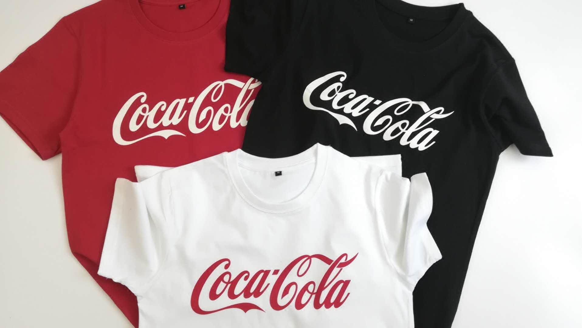 春夏新品可口可乐联名网红圆领纯棉宽松男女同款 cocacola短袖t恤