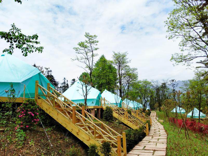 成都赵公山 世外青城营地 野奢帐篷露营 2天1夜 自由之旅