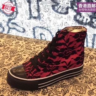 gucci香港買的包內地能退嗎 iiJin 艾今2020新款花紋隱形內增高女鞋性感蕾絲面休閑鞋香港代購 gucci香港官